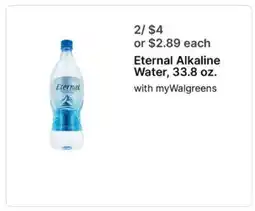 Walgreens ETERNAL ALKALINE WATER offer
