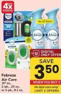 Safeway Febreze Air Care offer