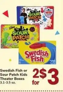 Safeway Swedish Fish or Sour Patch Kids Theater Boxes offer