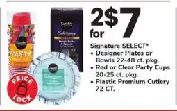 Safeway Signature SELECT Party Supplies offer