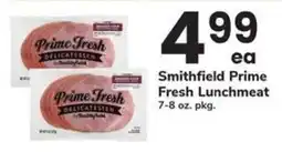 Safeway Smithfield Prime Fresh Lunchmeat offer