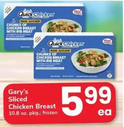Safeway Gary’s Sliced Chicken Breast offer