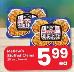 Safeway Matlaw's Stuffed Clams offer