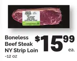 Safeway Boneless beef steak ny strip loin offer