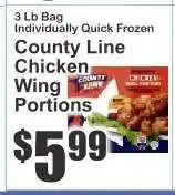 Key Food County Line Chicken Wing Portions offer