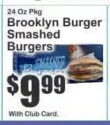 Key Food Brooklyn Burger Smashed Burgers offer