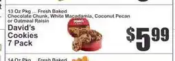 Key Food David's Cookies 7 Pack offer