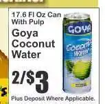 Key Food Goya Coconut Water offer