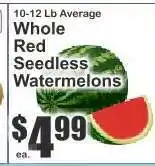 Key Food Whole Red Seedless Watermelons offer