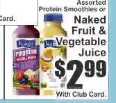 Key Food Naked Fruit & Vegetable Juice offer