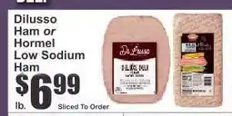 Key Food Dilusso Ham or Hormel Low Sodium Ham offer
