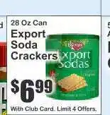 Key Food Export Soda Crackers offer
