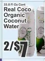 Key Food Real Coco Organic Coconut Water offer