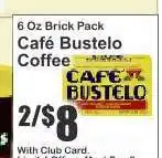Key Food Cafe Bustelo Coffee offer