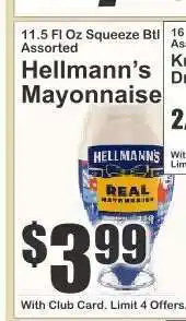 Key Food Hellmann's Mayonnaise offer