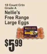 Key Food Nellie's Free Range Large Eggs offer