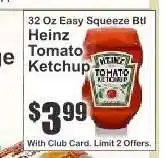 Key Food Heinz Tomato Ketchup offer