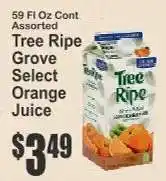 Key Food Tree Ripe Grove Select Orange Juice offer