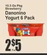 Key Food Danonino Yogurt 6 Pack offer