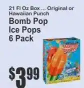 Key Food Bomb Pop Ice Pops offer
