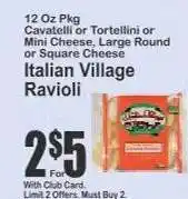 Key Food Italian Village Ravioli offer