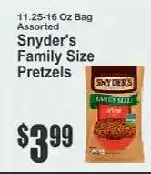 Key Food Snyder's Family Size Pretzels offer