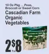 Key Food Cascadian Farm Organic Vegetables offer