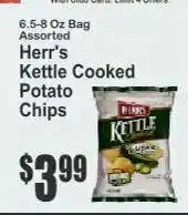 Key Food Herr's Kettle Cooked Potato Chips offer