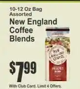 Key Food New England Coffee Blends offer