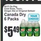 Key Food Canada Dry 6 Packs offer