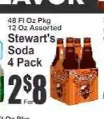 Key Food Stewart's Soda 4 Pack offer