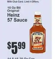 Key Food Heinz 57 Sauce offer