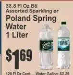 Key Food Poland Spring Water offer