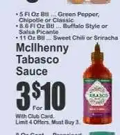 Key Food McIlhenny Tabasco Sauce offer