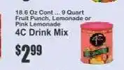 Key Food 4C Drink Mix offer