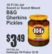 Key Food B&G Gherkins Pickles offer