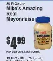 Key Food Mike's Amazing Real Mayonnaise offer