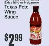 Key Food Texas Pete Wing Sauce offer