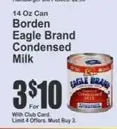 Key Food Borden Eagle Brand Condensed Milk offer