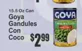 Key Food Goya Gandules Con Coco offer