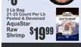Key Food AquaStar Raw Shrimp offer