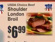 Key Food USDA Choice Beef Shoulder London Broil offer
