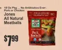 Key Food Jones All Natural Meatballs offer