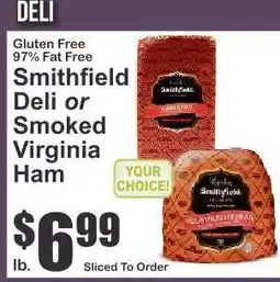 Key Food Smithfield Deli or Smoked Virginia Ham offer