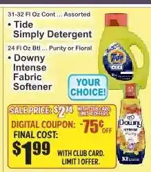 Key Food Downy Intense Fabric Softener offer