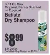 Key Food Batiste Dry Shampoo offer