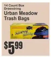 Key Food Urban Meadow Trash Bags offer