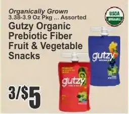 Key Food Gutzy Organic Prebiotic Fiber Fruit & Vegetable Snacks offer