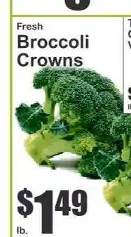 Key Food Fresh Broccoli Crowns offer