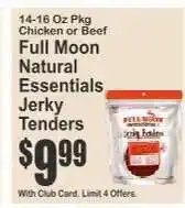 Key Food Full Moon Natural Essentials Jerky Tenders offer